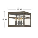 Hinkley Porter Outdoor Small Flush Mount Alternative Image 4