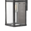 Hinkley Porter Outdoor Small Wall Mount Lantern in Aged Zinc Finish Alternative Image 2
