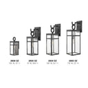 Hinkley Porter Outdoor Small Wall Mount Lantern in Aged Zinc Finish Alternative Image 3