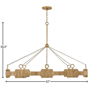 Hinkley Raffi Large LED Linear Pendant Alternative Image 1