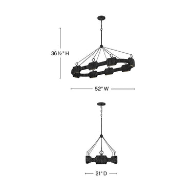 Hinkley Raffi Large LED Linear Pendant Alternative Image 11