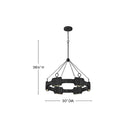 Hinkley Raffi Medium LED Single Tier Chandelier Alternative Image 9