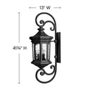Hinkley Raley Outdoor Double XL Wall Mount Lantern Alternative Image 1