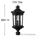 Hinkley Raley Outdoor Large Post Mount Lantern Alternative Image 1