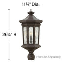 Hinkley Raley Outdoor Large Post Mount Lantern Alternative Image 6