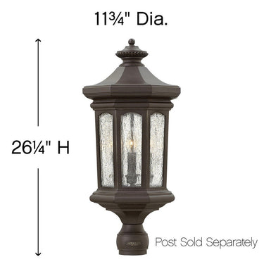 Hinkley Raley Outdoor Large Post Mount Lantern Alternative Image 6