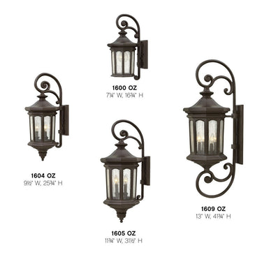Hinkley Raley Outdoor Large wall Mount Lantern Alternative Image 6