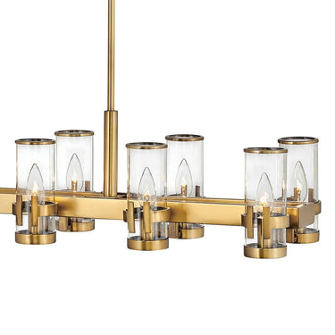 Hinkley Reeve Medium Twelve Light Linear Pendant Alternative Image 4