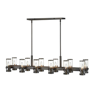 Hinkley Reeve Medium Twelve Light Linear Pendant 