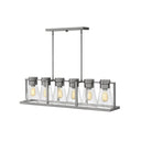 Hinkley Refinery Medium Six Light Linear Pendant Alternative Image 2