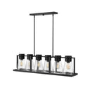Hinkley Refinery Medium Six Light Linear Pendant 