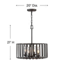 Hinkley Reid Outdoor Large Single Tier Chandelier Alternative Image 1