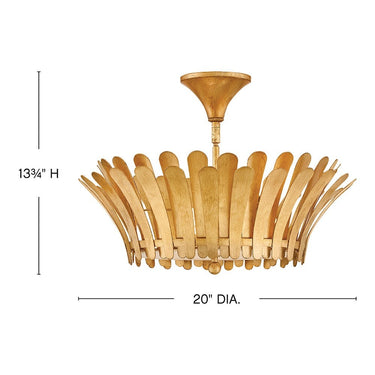 Hinkley Reina Medium Semi-Flush Mount Alternative Image 1