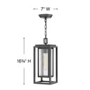 Hinkley Republic Alternative Image 12V LED Alternative Image 7" Outdoor Medium Hanging Lantern Alternative Image 3