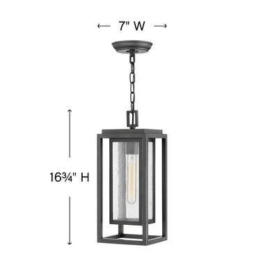 Hinkley Republic Alternative Image 12V LED Alternative Image 7" Outdoor Medium Hanging Lantern Alternative Image 3