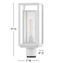 Hinkley Republic Alternative Image 17" High Outdoor Medium Post Mount Lantern Alternative Image 1