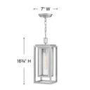 Hinkley Republic Alternative Image 7" Outdoor Medium Hanging Lantern Alternative Image 9