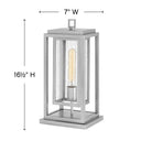 Hinkley Republic LED Outdoor Medium Pier Mount Lantern Alternative Image 4