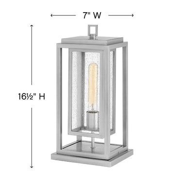 Hinkley Republic LED Outdoor Medium Pier Mount Lantern Alternative Image 4