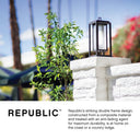 Hinkley Republic LED Outdoor Medium Pier Mount Lantern Alternative Image 12