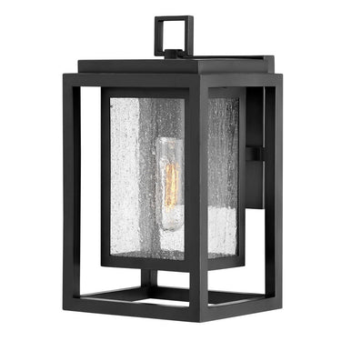 Hinkley Republic LED Outdoor Small Wall Mount Lantern in Black Finish 
