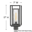 Hinkley Republic Outdoor Medium Post Mount Lantern Alternative Image 6