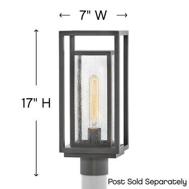 Hinkley Republic Outdoor Medium Post Mount Lantern Alternative Image 6