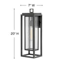 Hinkley Republic Outdoor Medium Wall Mount Lantern Alternative Image 5