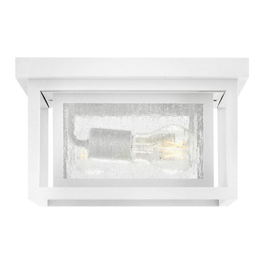 Hinkley Republic Outdoor Small Flush Mount in Textured White Finish Alternative Image 3