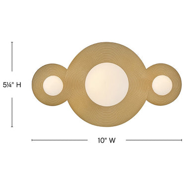 Hinkley Rhea Small LED Vanity Wall Sconce - HL55250 Alternative Image 1