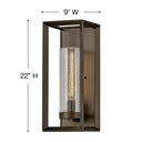 Hinkley Rhodes Outdoor Large Wall Mount Lantern Alternative Image 3