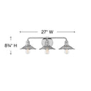 Hinkley Rigby Medium Three Light Vanity Wall Sconce Alternative Image 7