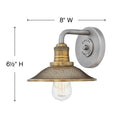 Hinkley Rigby Small Single Light Vanity Wall Sconce Alternative Image 1