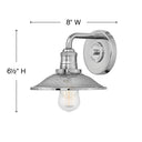 Hinkley Rigby Small Single Light Vanity Wall Sconce Alternative Image 6