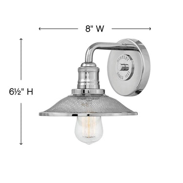 Hinkley Rigby Small Single Light Vanity Wall Sconce Alternative Image 6