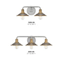 Hinkley Rigby Small Two Light Vanity Wall Sconce Alternative Image 1