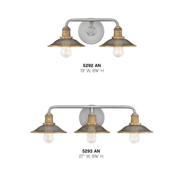 Hinkley Rigby Small Two Light Vanity Wall Sconce Alternative Image 1