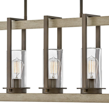 Hinkley Riverwood Outdoor Medium Five Light Linear Chandelier Alternative Image 2