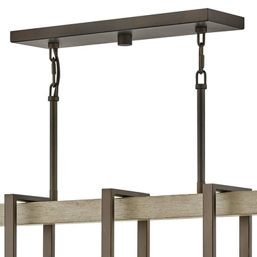 Hinkley Riverwood Outdoor Medium Five Light Linear Chandelier Alternative Image 4