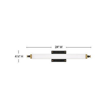Hinkley Rollins Medium LED Vanity Wall Sconce Alternative Image 1