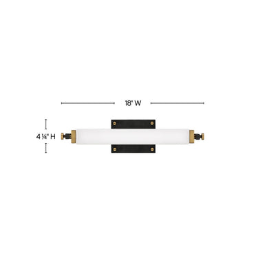Hinkley Rollins Small LED Vanity Wall Sconce Alternative Image 4