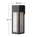Hinkley Rook Outdoor Medium Wall Mount Lantern - HL1785 Alternative Image 4
