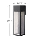 Hinkley Rook Outdoor Medium Wall Mount Lantern - HL1788 Alternative Image 3