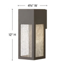 Hinkley Rook Outdoor Small Wall Mount Lantern Alternative Image 1