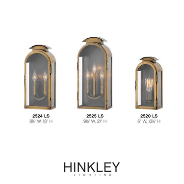 Hinkley Rowley Outdoor Medium Wall Mount Lantern - Alternative Image 2520LS Alternative Image 2