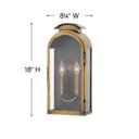 Hinkley Rowley Outdoor Medium Wall Mount Lantern - Alternative Image 2524LS Alternative Image 1