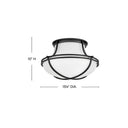 Hinkley Saddler Medium Flush Mount Alternative Image 1