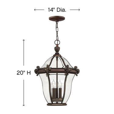 Hinkley San Clemente Alternative Image 14" Outdoor Medium Hanging Lantern Alternative Image 1