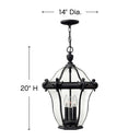 Hinkley San Clemente Alternative Image 14" Outdoor Medium Hanging Lantern Alternative Image 5