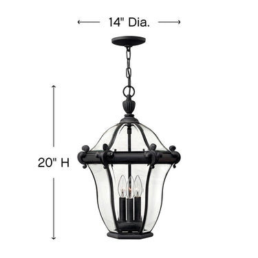 Hinkley San Clemente Alternative Image 14" Outdoor Medium Hanging Lantern Alternative Image 5